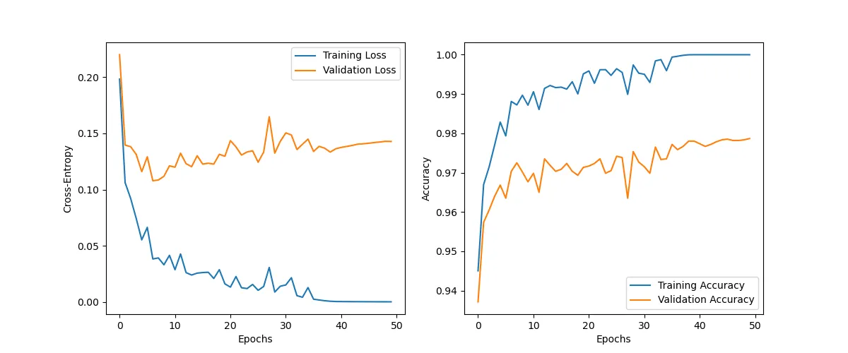 Signs of overfitting